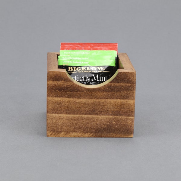 Wooden Tea Bag Holder. Tea Box.