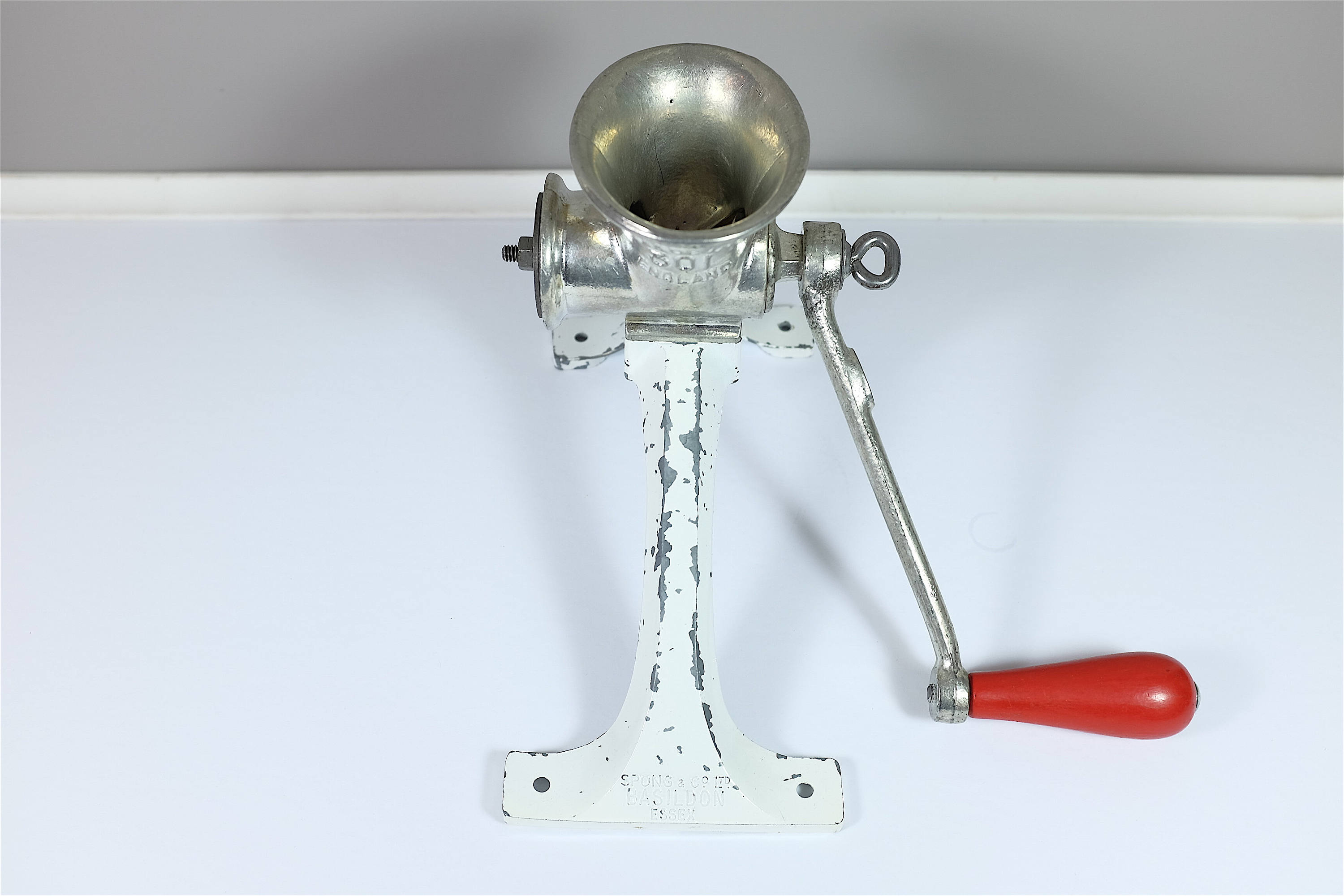 Vintage Meat Grinder by Spong Made in England Model 301 Design Industrial Kitchen Decor Retro