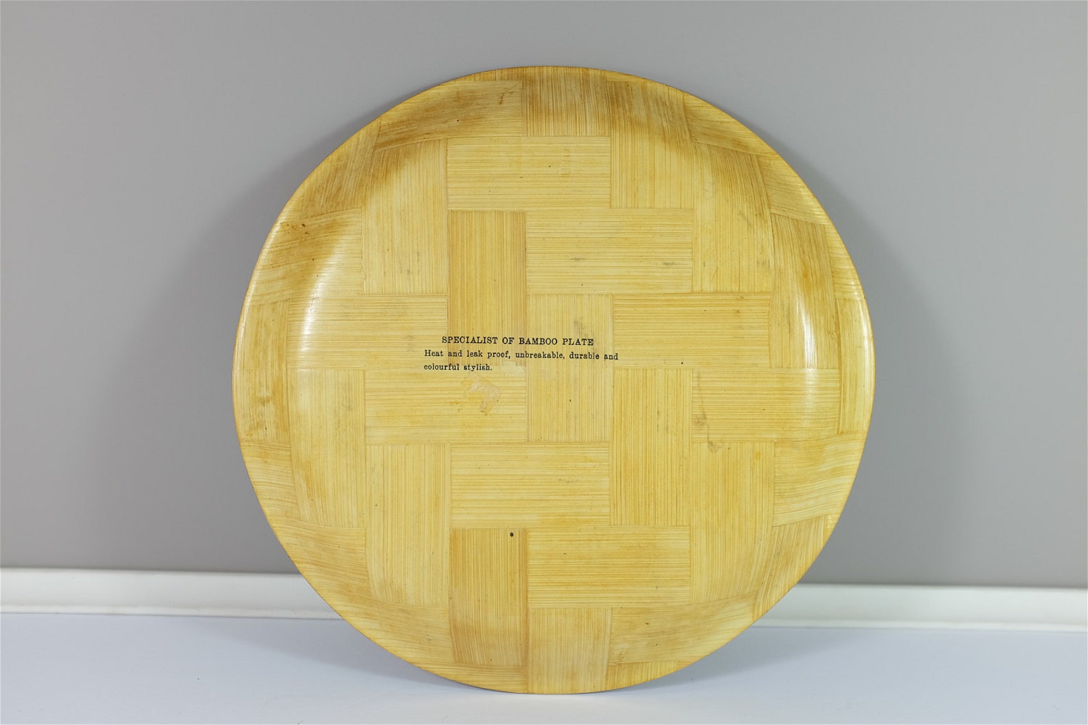 Aruba N.A Vintage Souvenir Woven Bamboo Plate Tray Souvenir Etsy