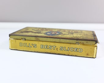 best tobacco tins for cigarettes and rolling tobacco Vintage Dill's cigarette tin - Retro cigarette box Vintage Top Cigarette Tobacco Tin