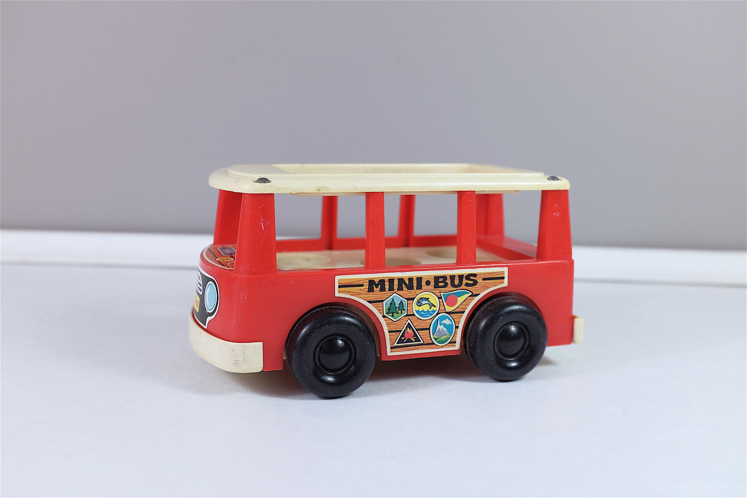 Vintage Fisher Price Mini Bus, 1969 FP-141 Fisher Price Toys Vintage ...