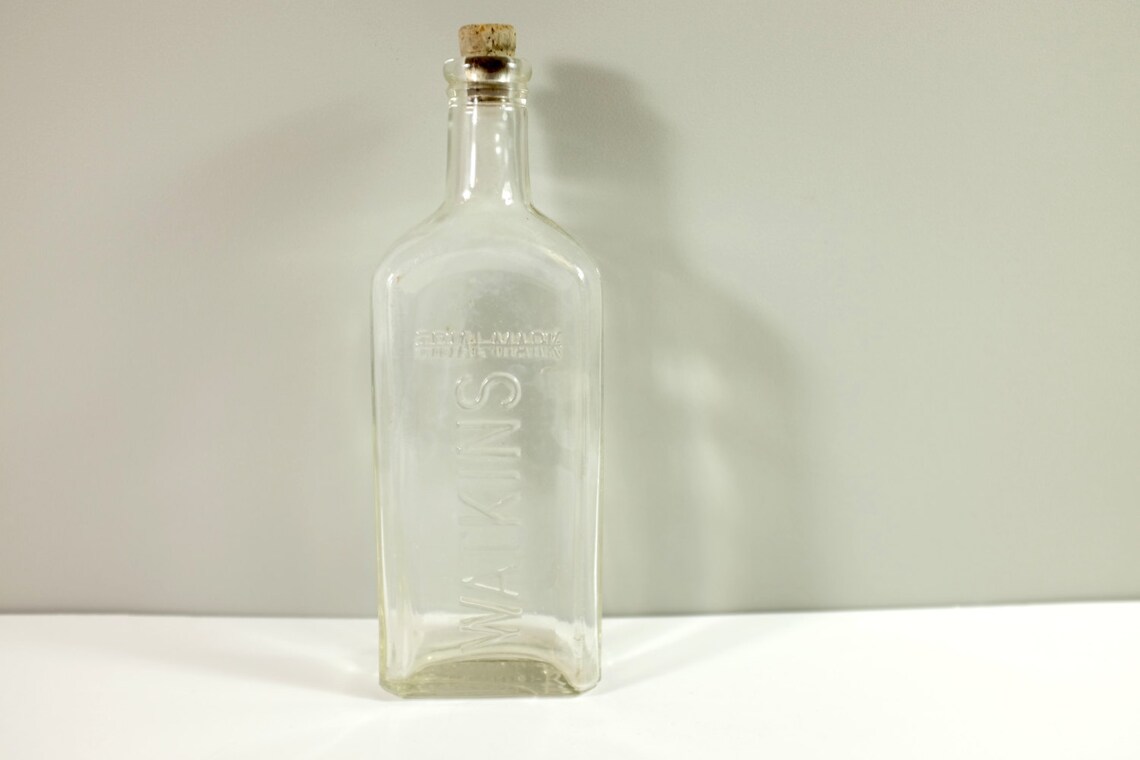 Vintage Watkins Medicine Bottle Watkins Apothecary Glass Bottle From