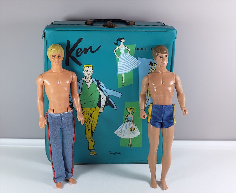 1961 vintage Ken doll case Ponytail by Mattel with two Ken 1 | Etsy