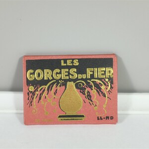 Souvenir vintage des Gorges du Fier France - Cartes Vues LL. ND - Set de 12 photos noir et blanc souvenir vintage des années 40