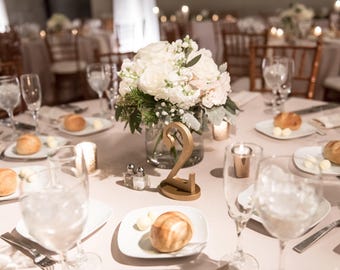 Gold Wedding Table Number, Wedding Table Decor, Gold Wedding Sign, Table Decorations, Seat Gold Table Numbers FAST SHIPPING - Elegant Decor