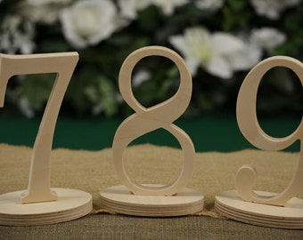 FAST SHIPPING - Table Numbers- Wedding Table Numbers- Wood Table Number- Weddings / Decor - Table Numbers- Table Number \ 1 to 15 set