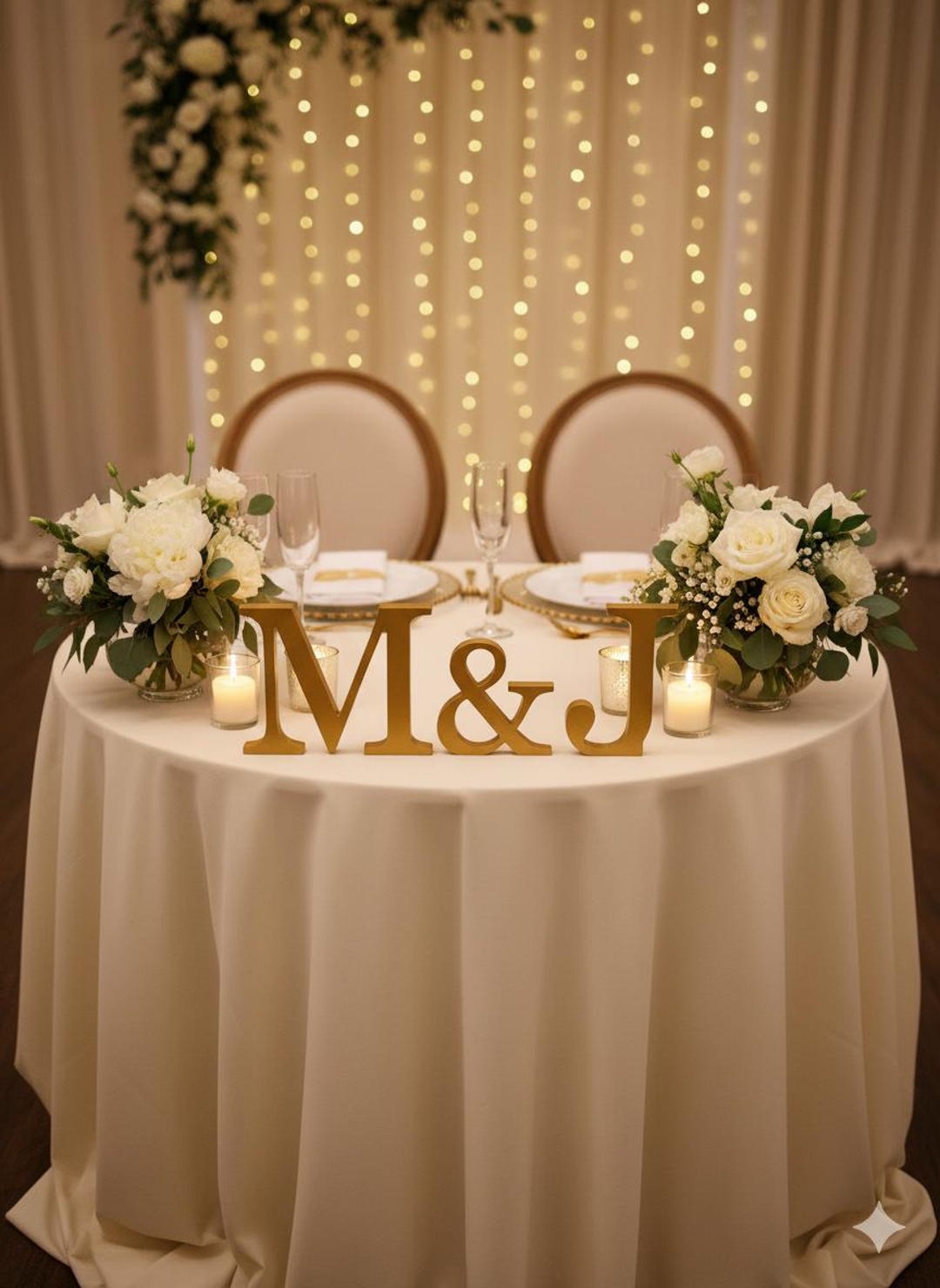 Custom Freestanding Letters for Wedding Table Centerpiece, Wood Letters ...