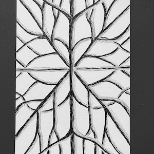 Custom Black and white Tree Illustration, hand drawn illustration, original art drawing, pen & ink illustration,  tree drawing, wall art