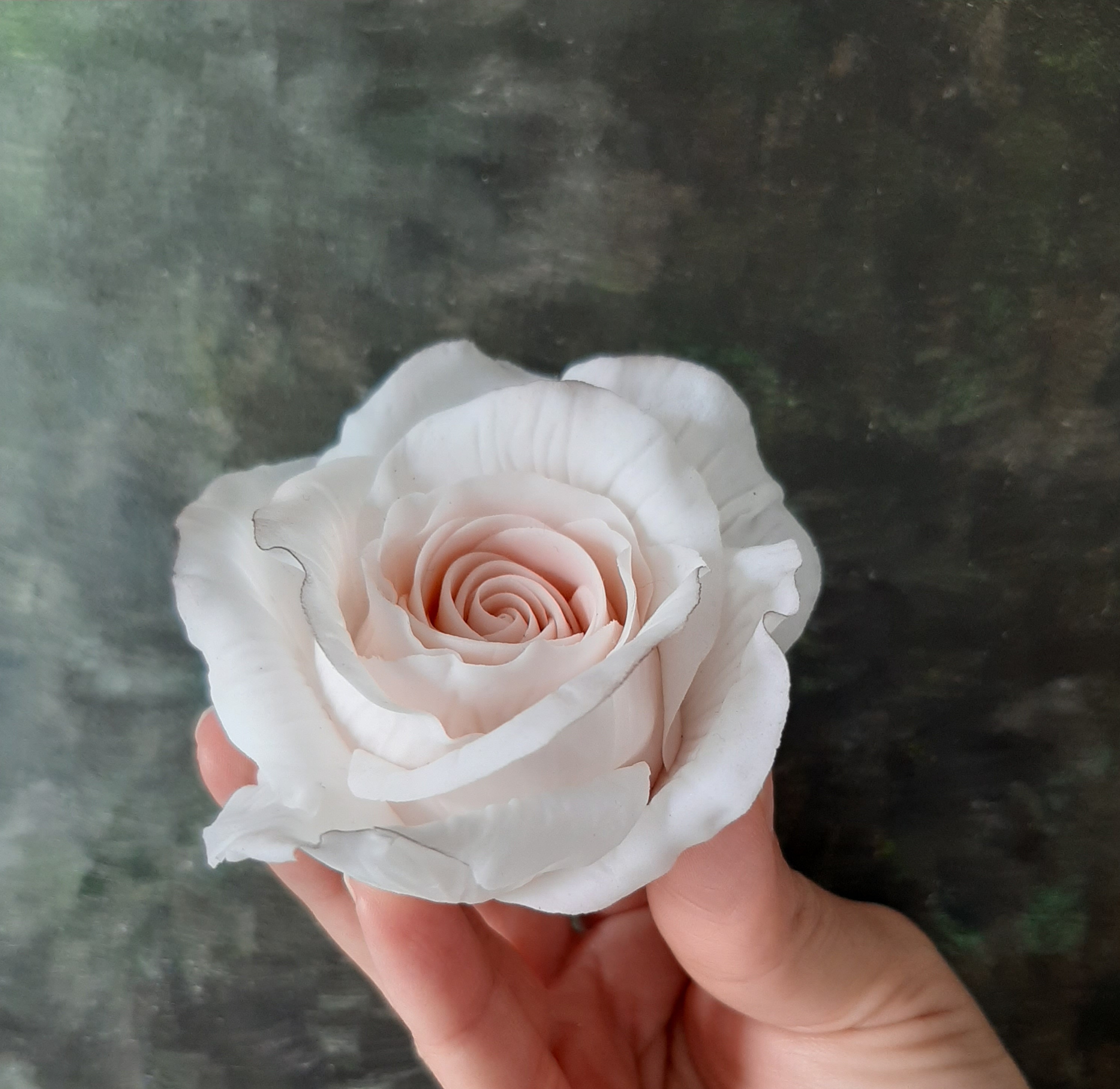 Set De 6 Fleurs En Pâte à Gomme (vert, Rose) – Décoration Fondant Sucrée