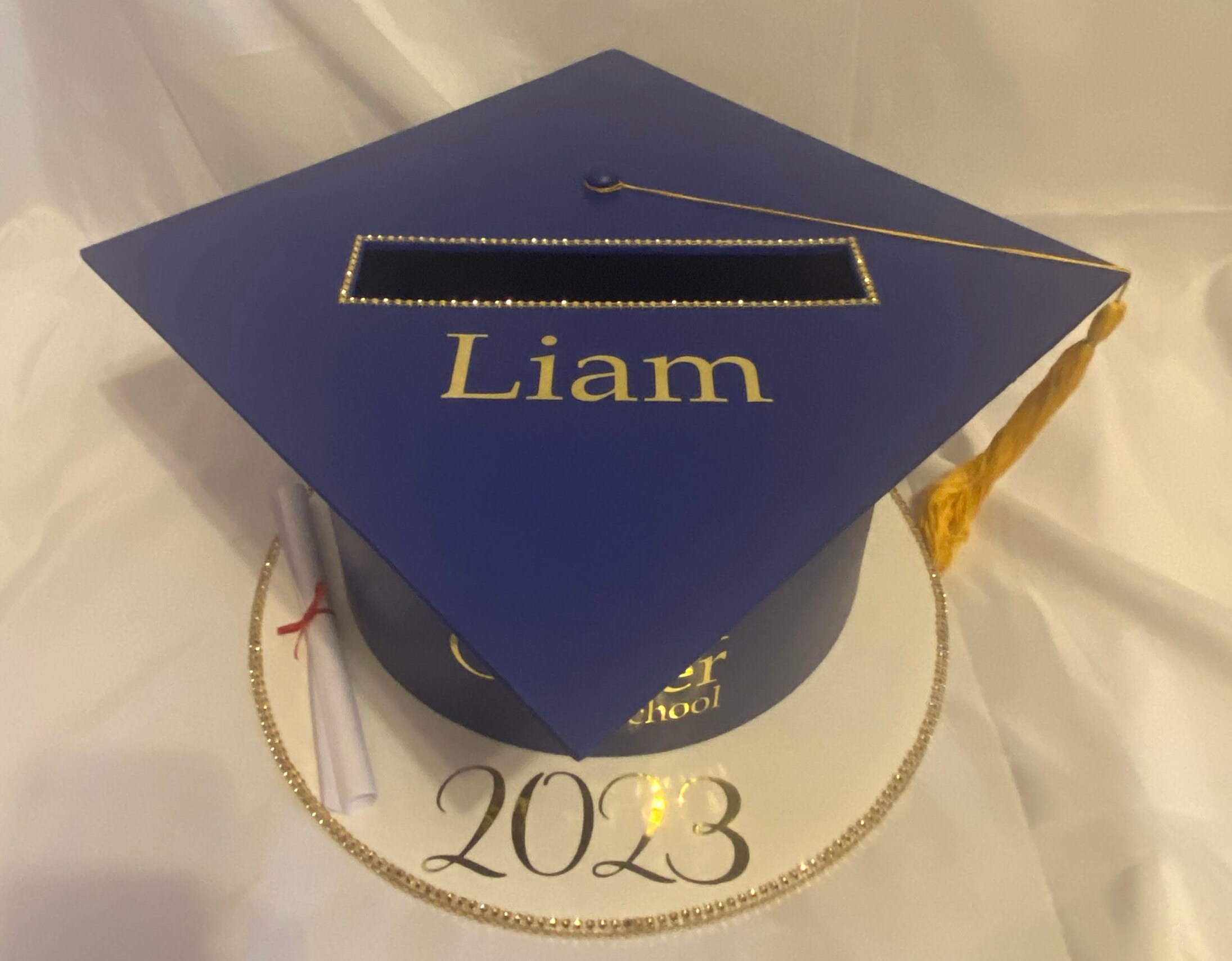 Graduation Card Box With Name - Etsy