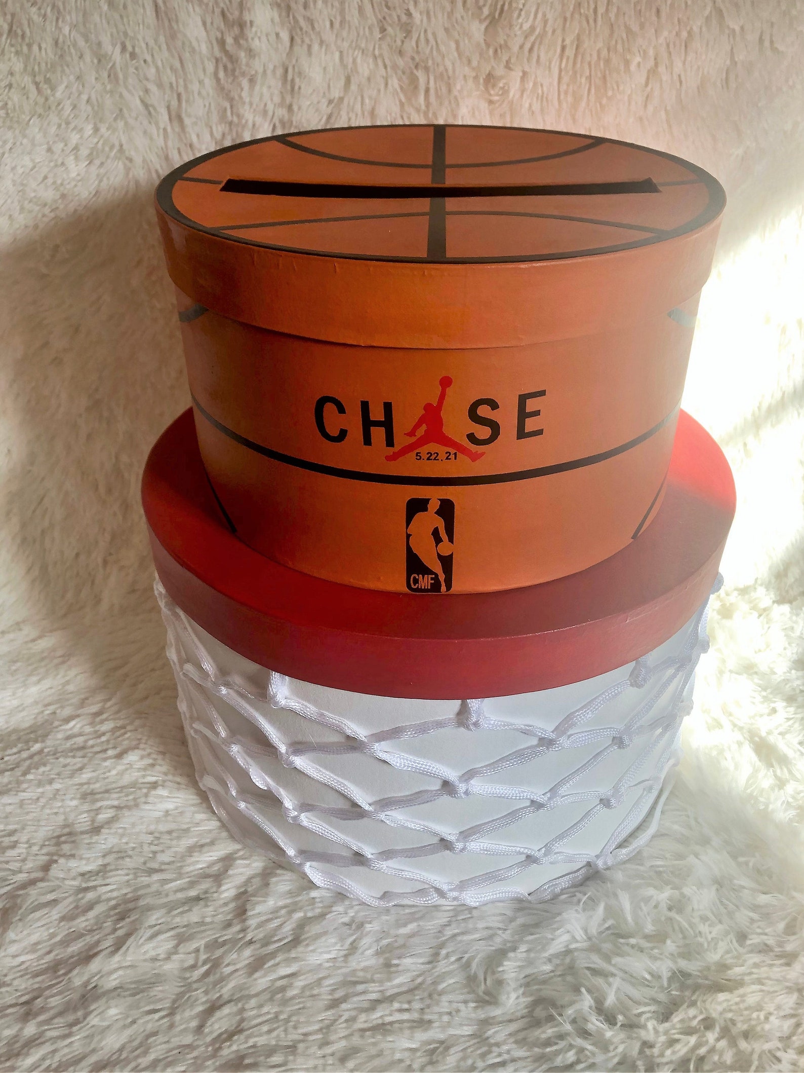 Two Tier Basketball Card Box Etsy