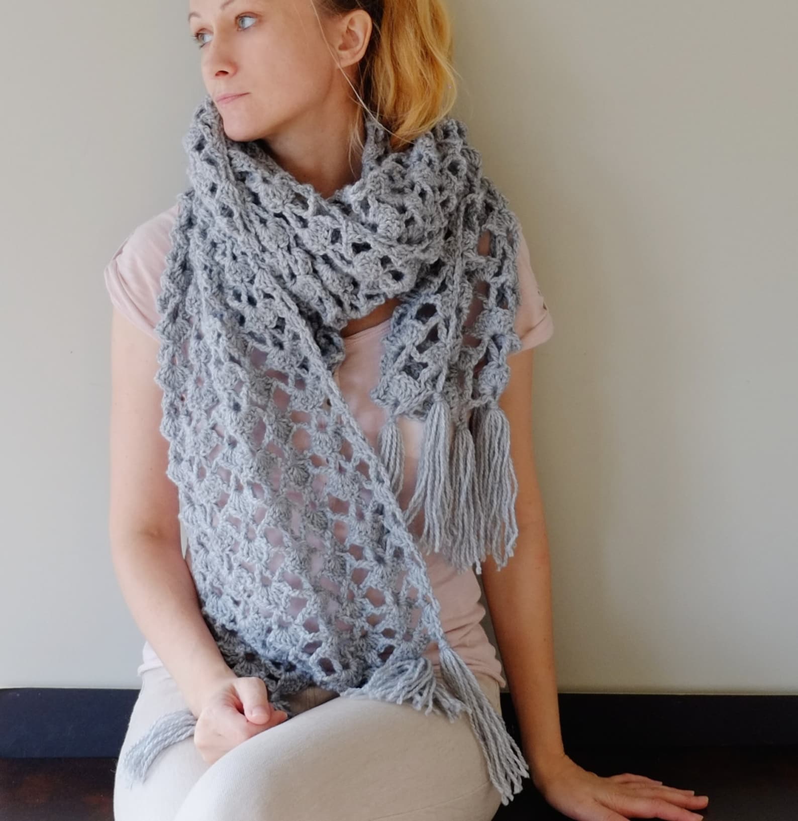 PATTERN to Crochet Long Scarf / Crochet Scarf PATTERN / Pattern PDF