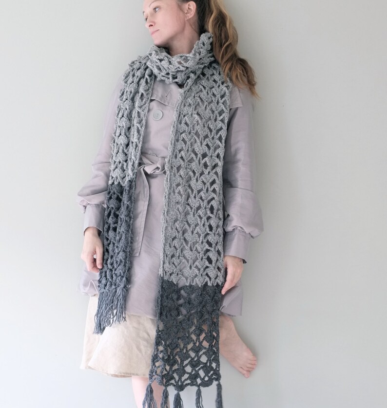 PATTERN Extra Long Scarf / Crochet PATTERN / Pattern PDF Instant Download / Detailed Instructions In English image 4