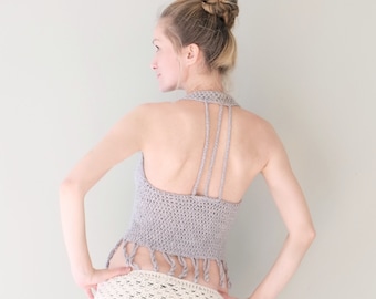 Tank Camisole PATTERN / Crochet Sexy Top Beach Blouse Pattern Only / Pattern PDF - Instant Download / Detailed Instructions In English