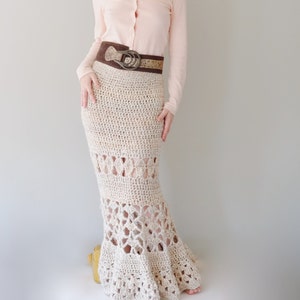 PATTERN For Maxi Skirt / Crochet Long Skirt / Crochet Pattern PDF - Instant Download / Detailed Instructions In English For Crochet Skirt