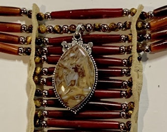 Native American style thorax choker