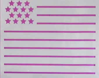 127 Flag stencil