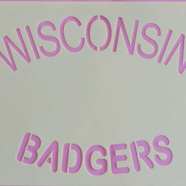 Wisconsin Badger Stencil Etsy wisconsin-badger-stencil-etsy