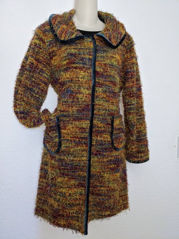 Ania.A multi color fun vintage coat.