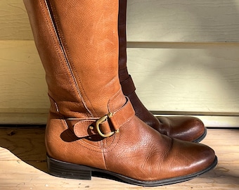 naturalizer brown riding boots