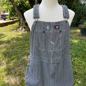Engineer Hickory Striped Overalls Dickies Blue and White Engineer Hickory Striped Overalls Dickies Blue and White