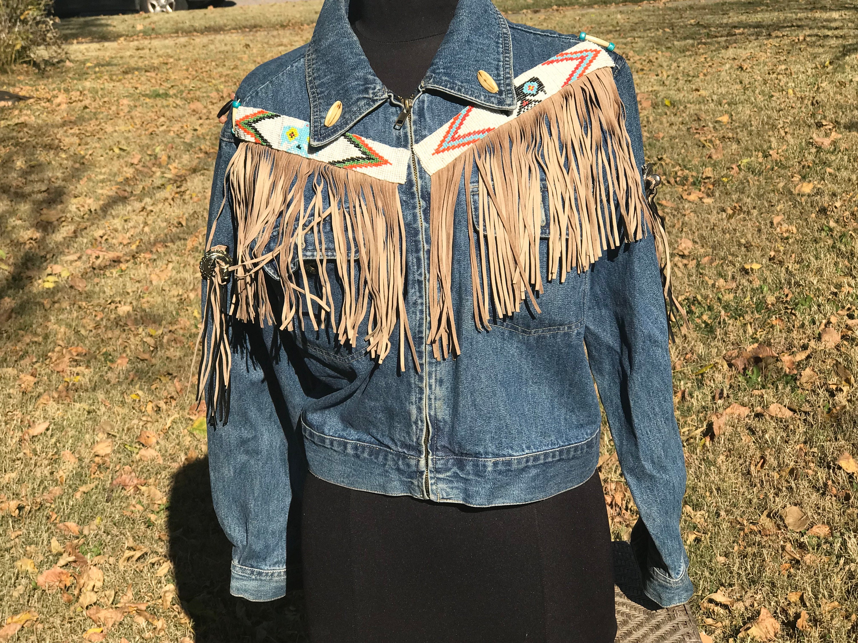 Native Jean Jacket - Etsy Canada