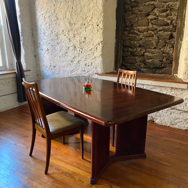 Mid century dining table Ansager rosewood table Danish modern dining table