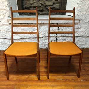 Mid century dining chair danish modern dining chairs teak dining chairs a set image 3
