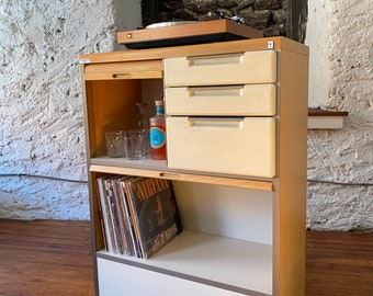 Mid century storage cabinet Danish modern bar cabinet Scandinavian cabinet