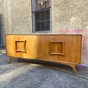 Mid century credenza Danish modern sideboard mid century modern console cabinet image 1