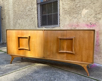 Mid century credenza Danish modern sideboard mid century modern console cabinet