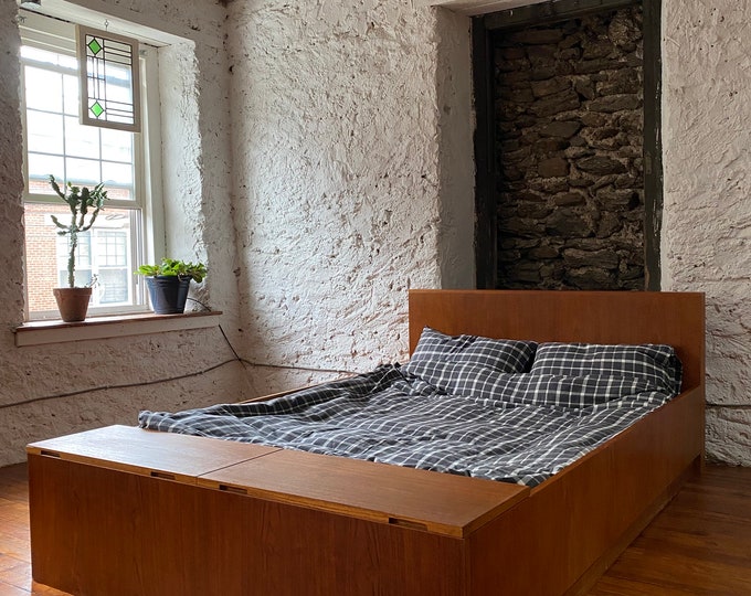 Mid Century Bed Frame Danish Modern Teak Bed Mid Century Queen Size Bed ...