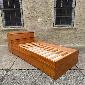 mid century bed danish modern twin bed mid century teak bed frame