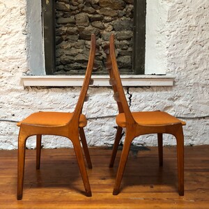 Mid century dining chair danish modern dining chairs teak dining chairs a set image 4