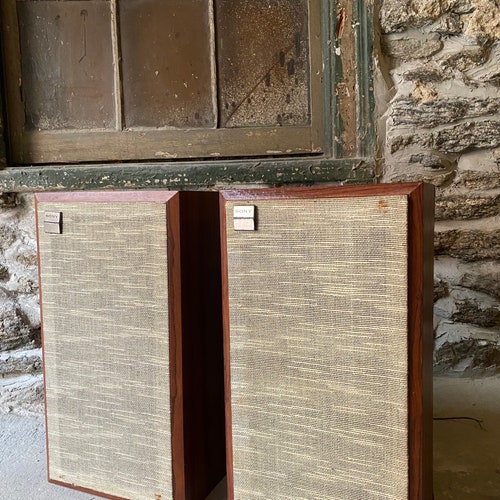 Mid Century Speakers Sony Bookshelf Speakers a Pair Etsy