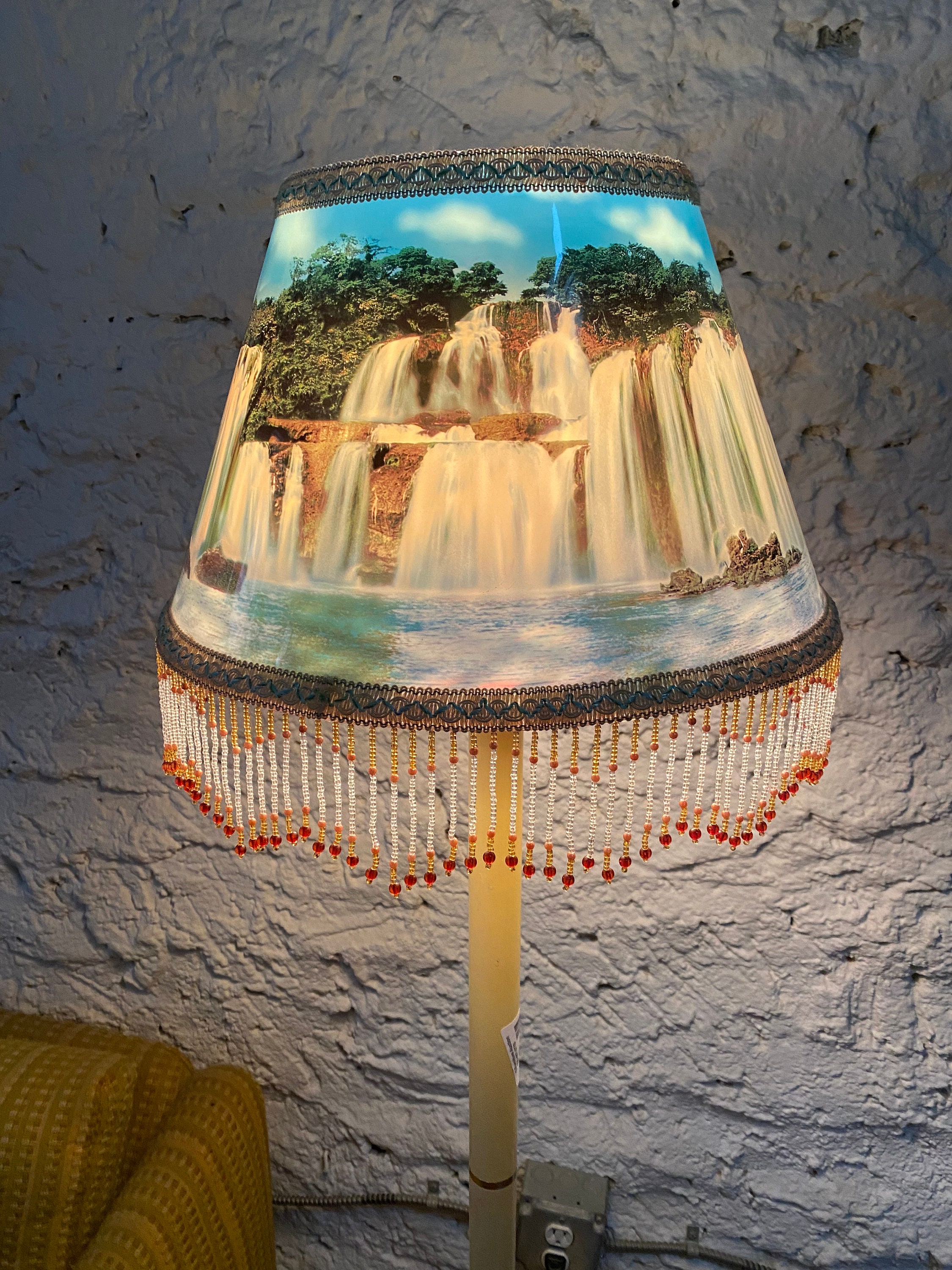 Vintage waterfall lamp deals
