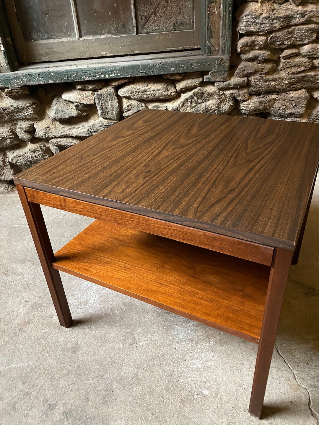 Mid Century End Table Mid Century Modern Side Table Dunbar Lamp Table - Etsy