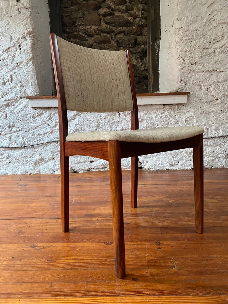 Mid century dining chair Danish modern side chair mid century rosewood dining chairs image 9