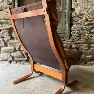 Mid century lounge chair Scandinavian modern sling chair Ingmar Relling for Westnofa siesta chair image 3