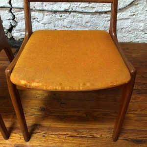 Mid century dining chair danish modern dining chairs teak dining chairs a set image 8