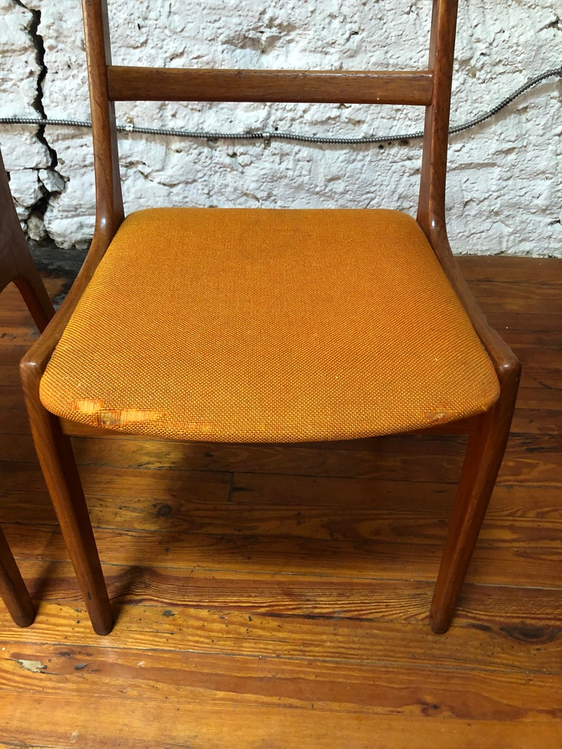 Mid century dining chair danish modern dining chairs teak dining chairs a set image 8