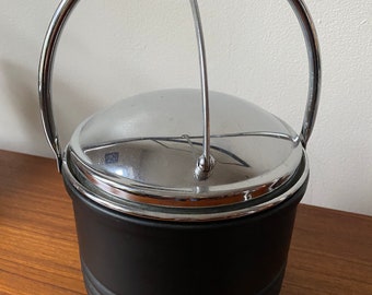 Mid century ice bucket Danish modern barware