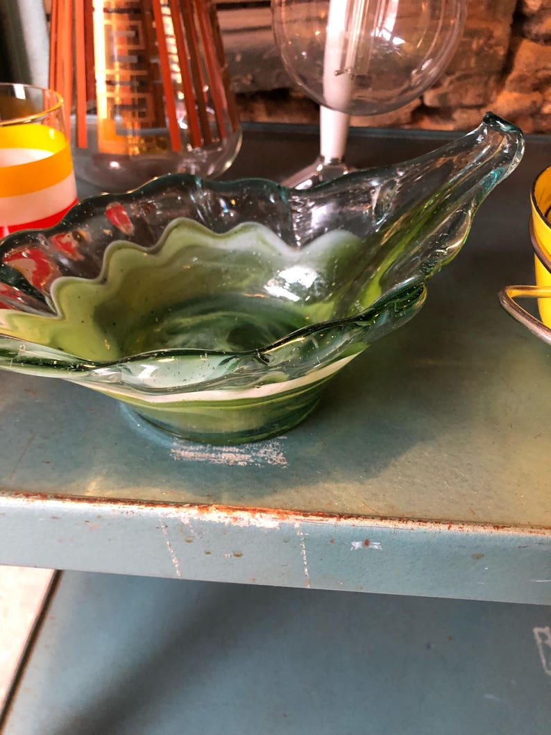 Mid Century Modern Glassware Mid Century Ashtray Mid Century Etsy