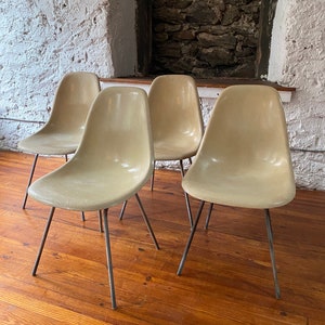 Mid century dining chair Eames shell chair mid century dining set image 3