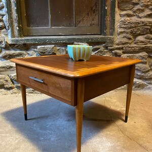 Mid century end table Lane side table mid century accent table
