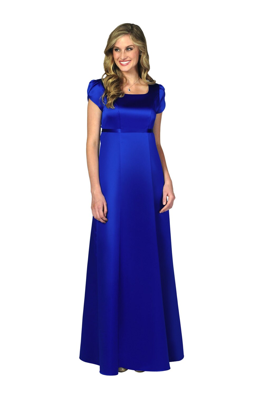 Floor Length Deluxe Satin Bridesmaid Dress Style 4736SA | Etsy