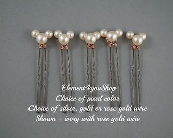 HAIR PINS - Haarteile, versteckte Micky Maus Hochzeiten, Braut Haarnadeln, Hochzeit Haarschmuck, Brautjungfer 5er Set