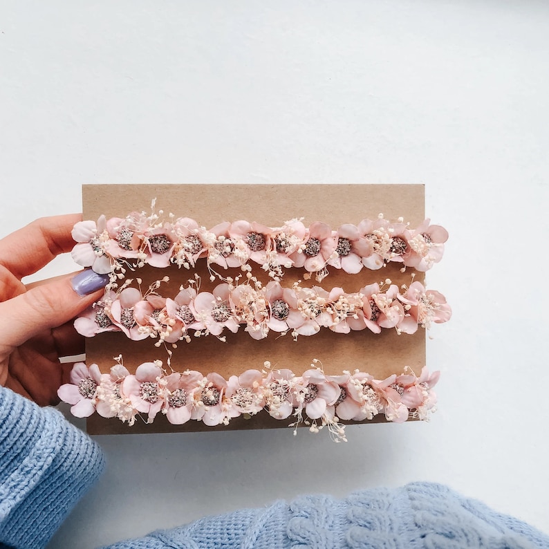 Pink daisies headband - newborn photography floral halo image 5
