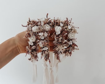 Neutraler floraler Heiligenschein im Vintage-Stil – Stirnband-Requisite für Neugeborenenfotografie, rot und weiß mit Rosen