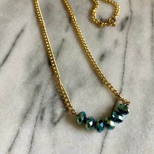 Bar Necklace, Simple Necklace, Modern Necklace, Everyday Necklace, Gold Chain, Gift Necklace